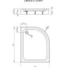 Душовий піддон Radaway Laros E, 100x80 (SLE81017-01L)