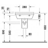 Умывальник подвесной Duravit Starck-3, 55 (300550000)