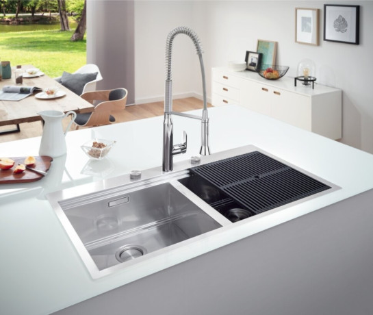 Кухонна мийка сталева Grohe K800, 102x56 (31585SD0)