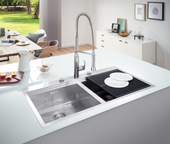 Кухонна мийка сталева Grohe K800, 102x56 (31585SD0)