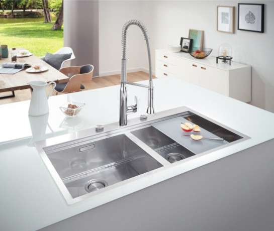Кухонна мийка сталева Grohe K800, 102x56 (31585SD0)