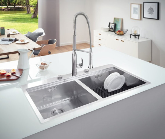 Кухонна мийка сталева Grohe K800, 102x56 (31585SD0)