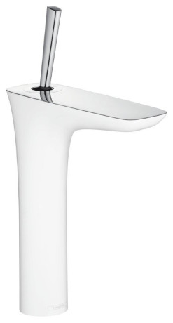 Змішувач для умивальника Hansgrohe PuraVida, джойстик, білий (15081400)