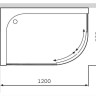 Душовий піддон AM.PM Bliss Twin Slide, 120x80 (W56T-302L120W)