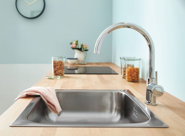 Змішувач для кухні Grohe BauClassic, одноважільний, хром (31234001)