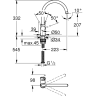 Змішувач для кухні Grohe BauClassic, одноважільний, хром (31234001)