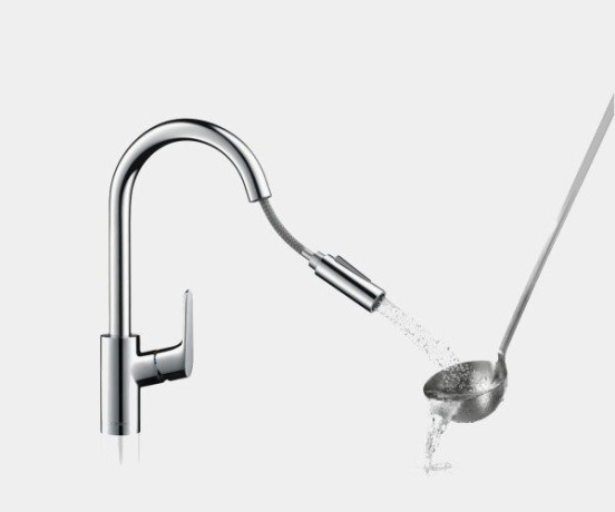 Смеситель для кухни Hansgrohe Focus S, однорычажный, хром (31815800)