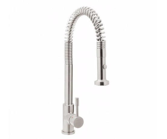 Смеситель для кухни Genebre Inox, однорычажный, нерж.сталь (65207 18 60 66)