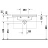 Умивальник підвісний Duravit Starck-3, 85 (304800000)