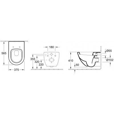 Унітаз підвісний Villeroy&Boch Subway (66001001)