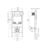 Комплект: Унітаз CeraStyle Mona + Інсталяція CeraStyle 4в1Nil + Клавіша + Кришка Slim Soft-Close (4v1Nil-4)