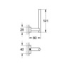 Тримач для запасного рулону Grohe Essentials Cube (40623001)