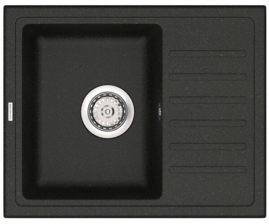 Кухонна мийка гранітна Vankor Lira, 55x45, чорний (LIRA LMP 02.55 BLACK)