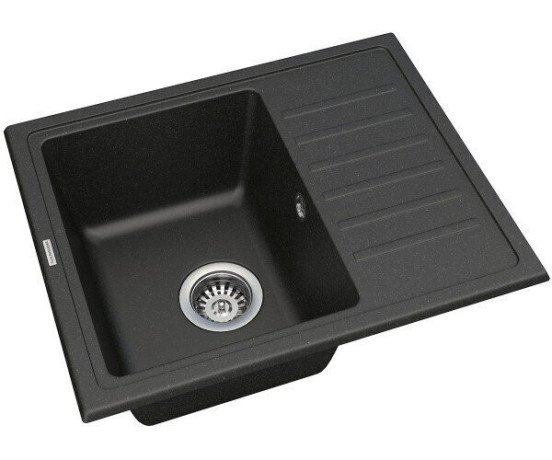 Кухонна мийка гранітна Vankor Lira, 55x45, чорний (LIRA LMP 02.55 BLACK)