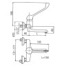 Смеситель для кухни KFA Armatura Medico, однорычажный, хром (470-880-00)