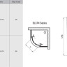 Душевая кабина Ravak Blix BLCP4, 90x90 (3B270140ZG)