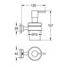 Дозатор для рідкого мила Grohe Essentials Cube (40756001)