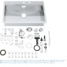 Кухонна мийка сталева Grohe K800, 85x56 (31584SD0)