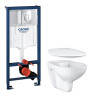 Комплект: Унітаз Grohe Bau Rimless + Інсталяція Grohe Rapid SL (39427CB0)