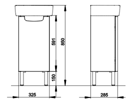 Тумба с умывальником Kolo Rekord, 33 (K99024000)