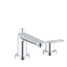 Смеситель для ванны Grohe BauLoop, двухвентильный, хром (2511900A)