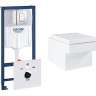 Комплект: Унітаз Grohe Cube + Інсталяція Grohe Rapid SL (39244CB0)