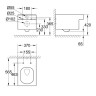 Комплект: Унітаз Grohe Cube + Інсталяція Grohe Rapid SL (39244CB0)