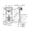 Комплект: Унітаз Grohe Cube + Інсталяція Grohe Rapid SL (39244CB0)