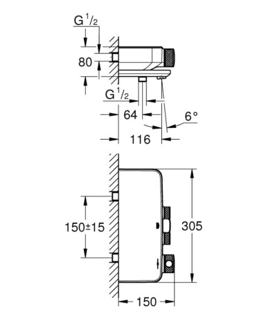 Термостат Grohe GRT SmartControl, хром (34718000)