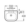 Умывальник подвесной Roca Nexo, 55 (A327642000)