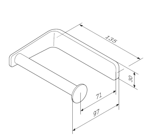 Тримач для туалетного паперу AM.PM Inspire 2.0 (A50A34100)