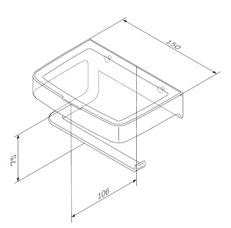 Тримач для туалетного паперу AM.PM Inspire 2.0 (A50A341500)