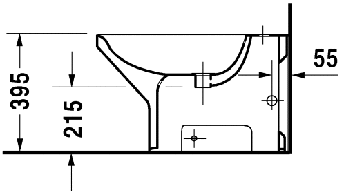 Біде підлогове Duravit Caro (290100000)