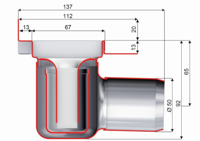 Душовий канал (трап) Aco ShowerDrain C-line, 78 (408758)