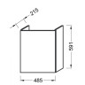 Тумба під умивальник Jacob Delafon Odeon Up, 49 (EB863-N18)