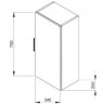 Пенал у ванну Jika Cube, 35 (H4537111763021)