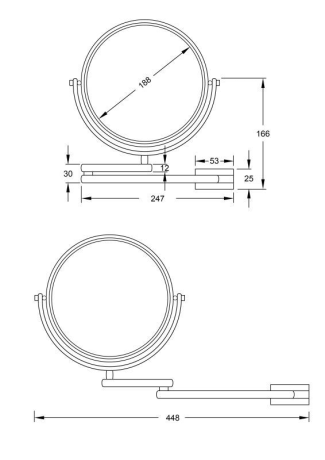 Дзеркало косметичне Steinberg Serie 650 (650 9200)