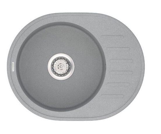 Кухонна мийка гранітна Vankor Lira, 57x45, сірий (LIRA LMO 02.57 GRAY)