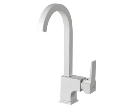 Смеситель для кухни Newarc Aqua, однорычажный, белый (941881W)