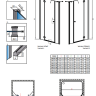 Душова кабіна Radaway Torrenta DWJ+S, права, 140х140 (320612-01-01R)