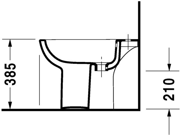 Біде підлогове Duravit D-Code (22381000002)