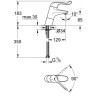 Змішувач для умивальника Grohe Euroeco, одноважільний, хром (32790000)