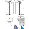 Душова кабіна Radaway Fuenta New KDJ+S, ліва, 90x90 (384020-01-01L)
