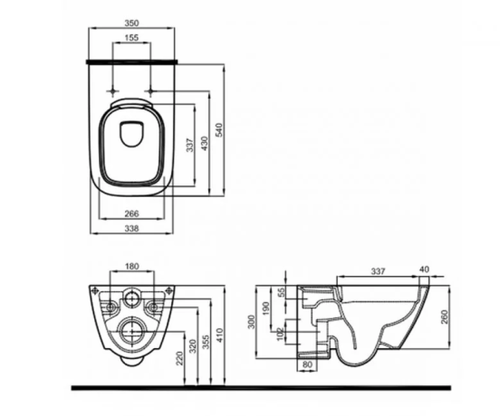 Унітаз підвісний Kolo Modo Rimfree (L33120000+L30112000)