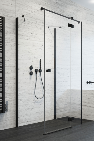 Душова кабіна Radaway Essenza New Black KDJ+S, ліва, 100x100 (385022-54-01L)