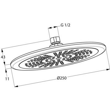 Верхній душ Kludi Freshline (6751105-00)