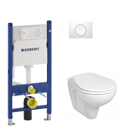 Комплект: Унітаз Kolo Idol + Інсталяція Geberit Duofix + Клавіша Delta 11 (M1310002U+458.126.00.1+115.120.11.1)