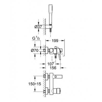 Смеситель для ванны Grohe Concetto, однорычажный, хром (32212001)