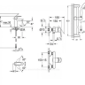 Комплект змішувачів 3 в 1 Grohe BauEdge, хром (123208S)