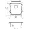 Кухонная мойка гранитная Vankor Norton, 51x48, серый (NORTON NMP 01.48 GRAY)